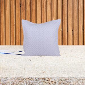 Living Looms White "Tree Leaf" motif  white cushion cover