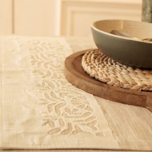 Applique Cut Work Desert Sand Placemat